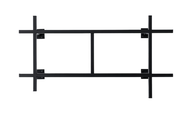 Monoista KOBO minimalistisches Metallregal schwarz klein Freisteller 1 600x400 - KOBO minimalistisches Metallregal schwarz